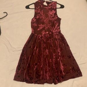 Velvet A-line Dress